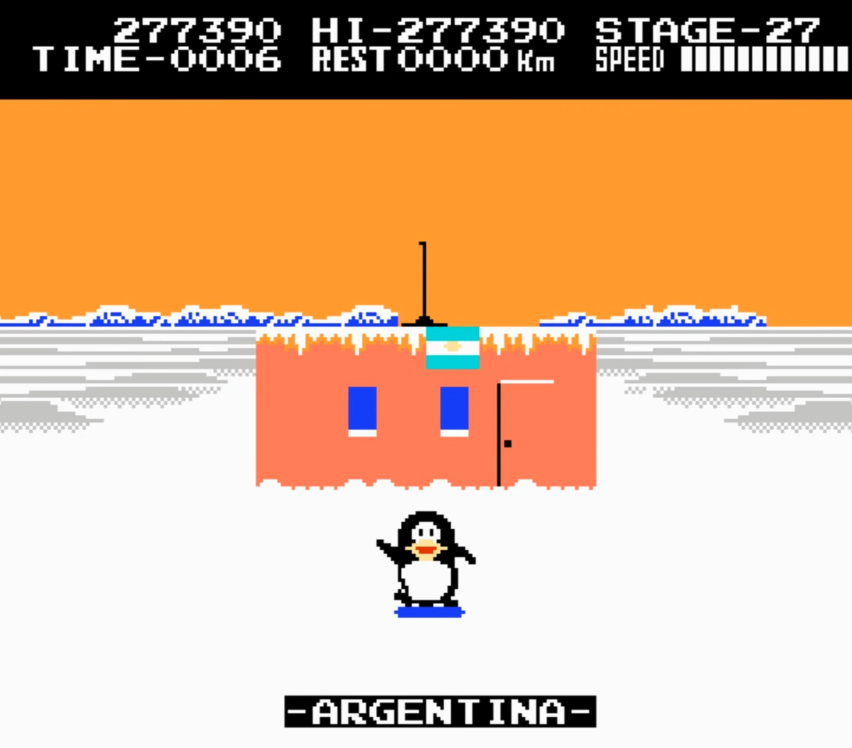 Antarctic Adventure на Денди