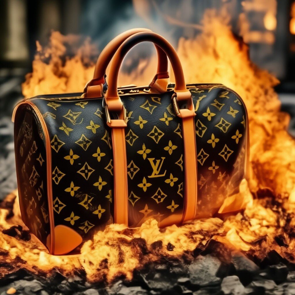 LOUIS VUITTON — просто сжигает весь свой непроданный товар | PLAY | Дзен