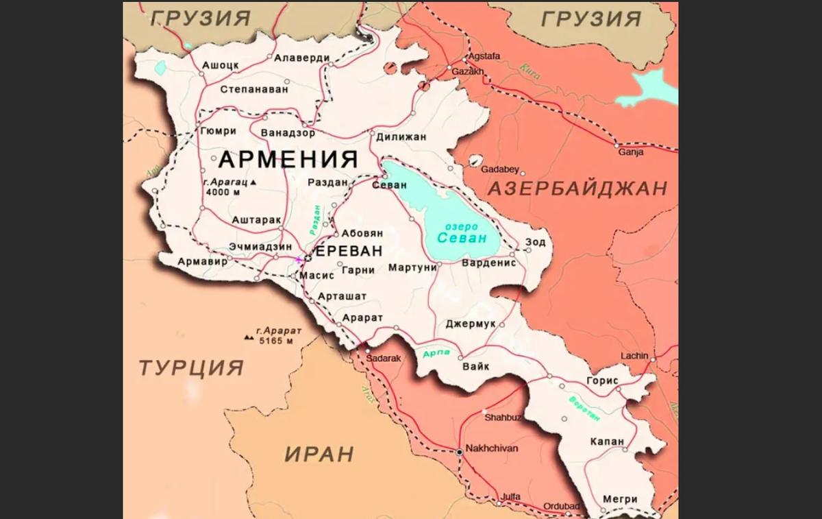 Карта армении границы с соседними. Карта армении на русском языке с городами подробная. Армения и азербайджан на карте россии. Армения на карте россии границы. Армения карта географическая.