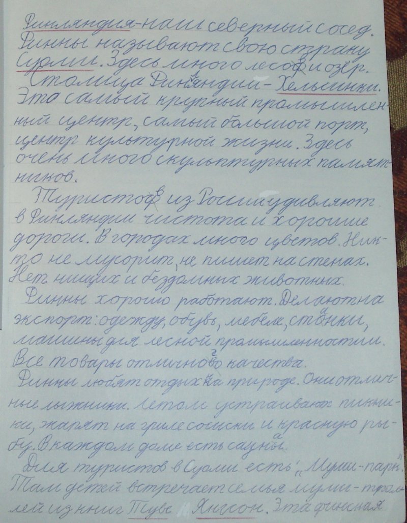 Доклад школьника (3 класс).