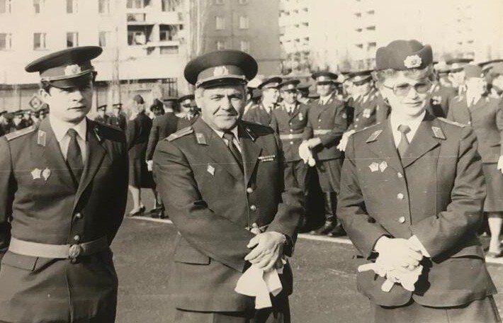 На фото: Валерий Паньшин, Альберт Арсланов, Галина Мигунова. 1991г.