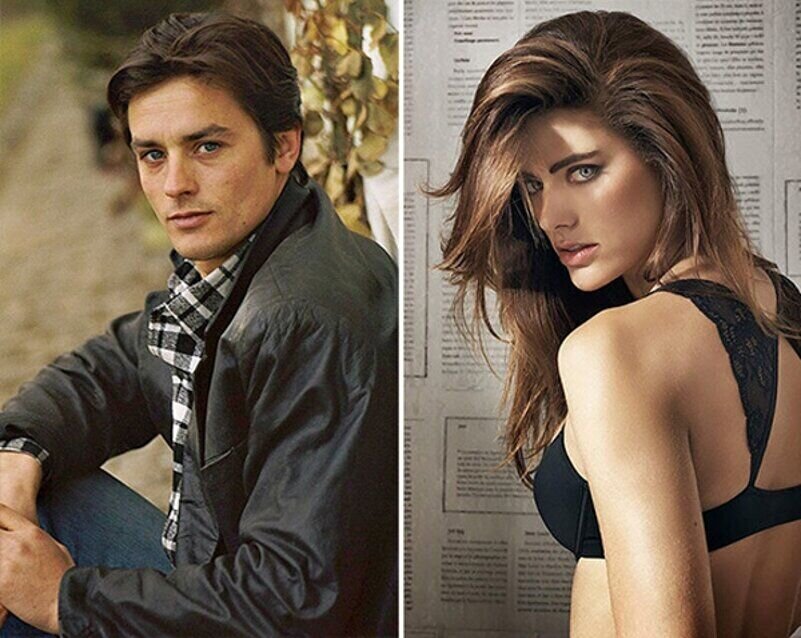     Элисон Ле Борж и Ален Делон