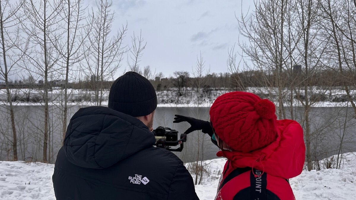 Подсъемки натуры для новогодней комедии "Ну очень плохая Снегурочка".