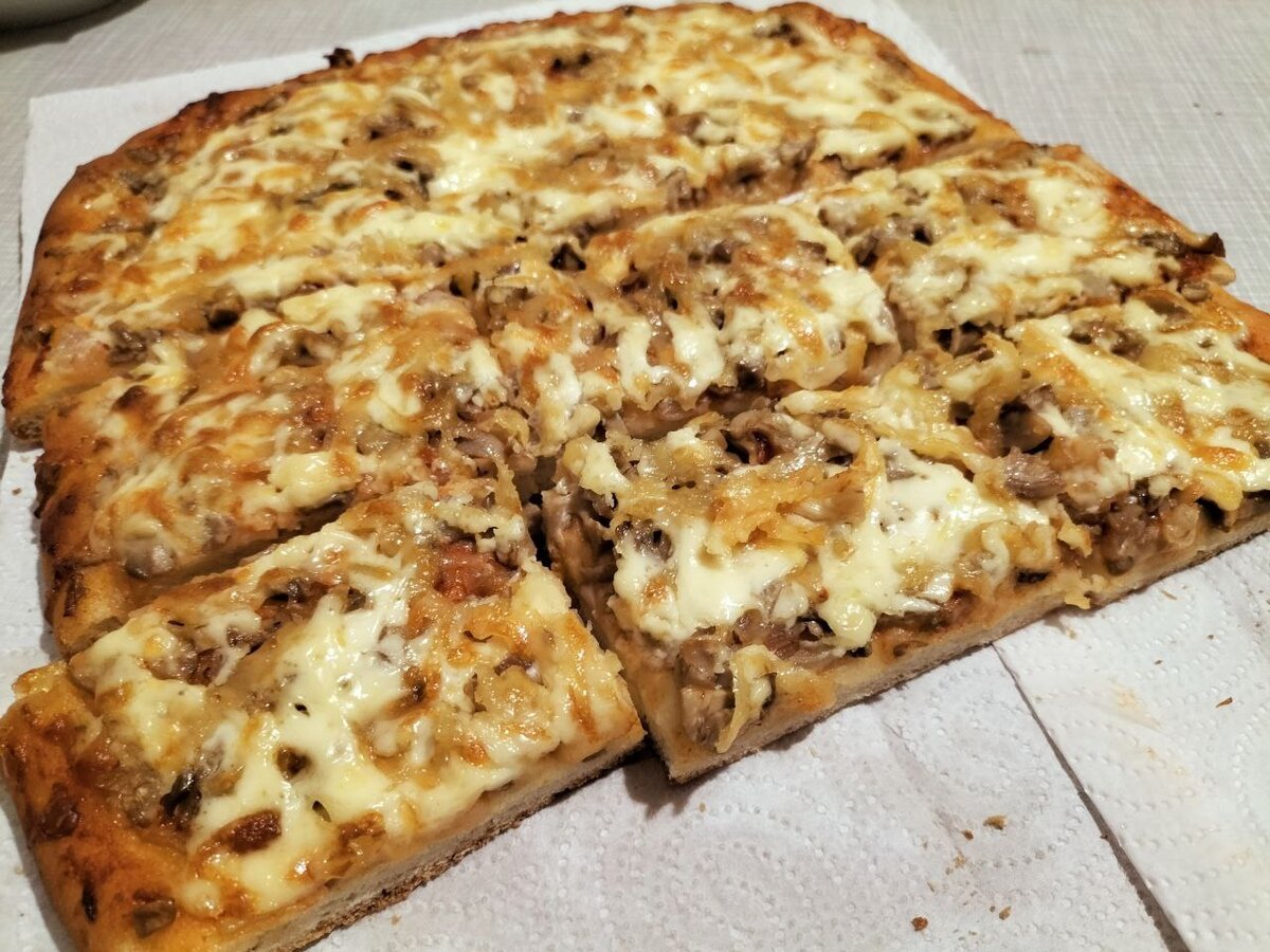 Тесто для пиццы на майонезе без дрожжей (+пицца) — рецепт с фото пошагово