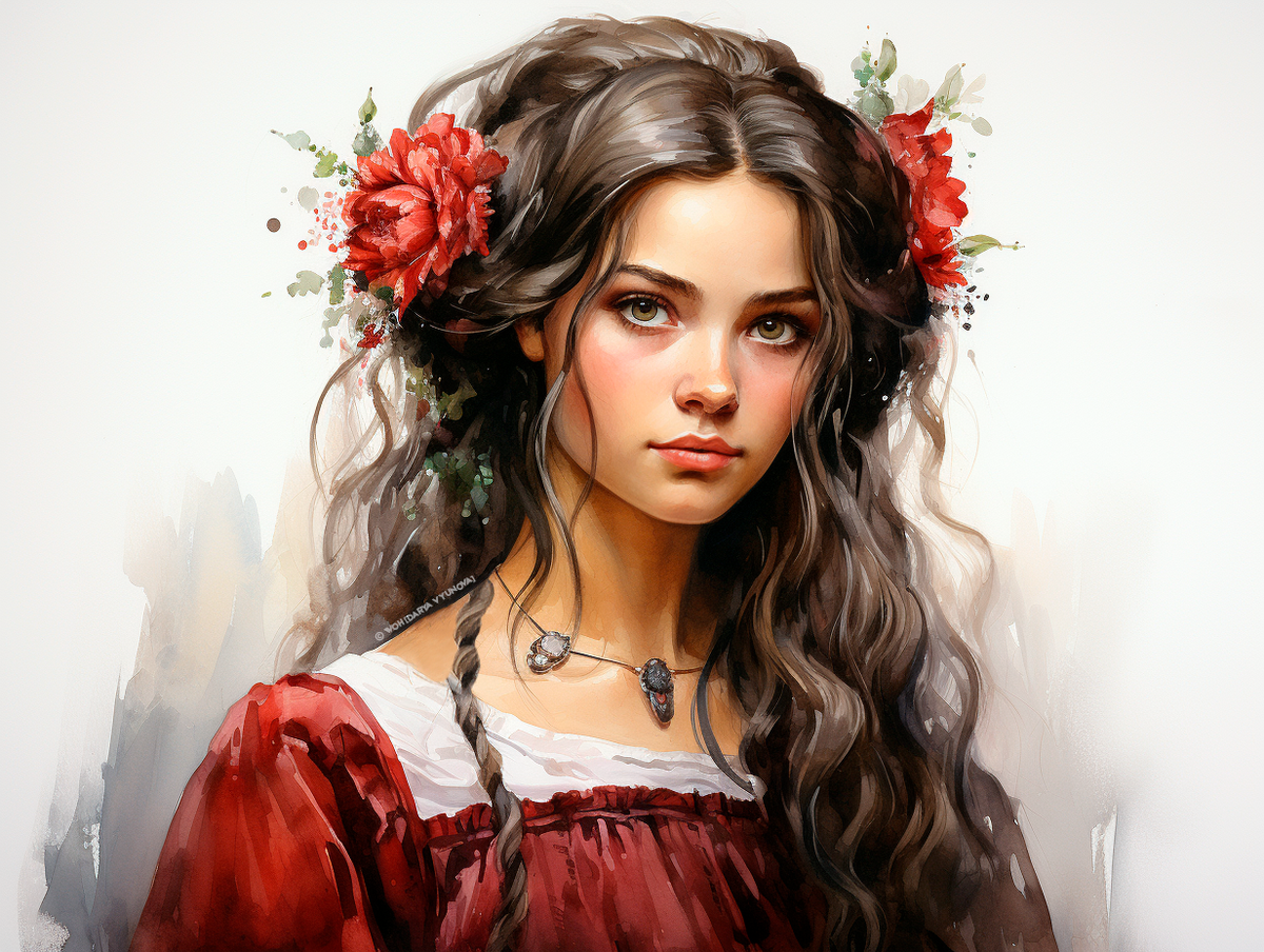 Портрет девушки в красном платье / © WOH (Darya Vyunova)