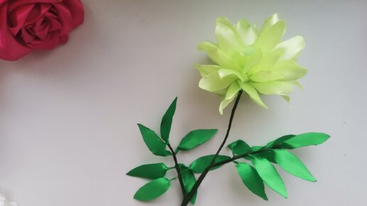 Цветы из атласной ленты 1,2см. Видео мастер-класс канзаши