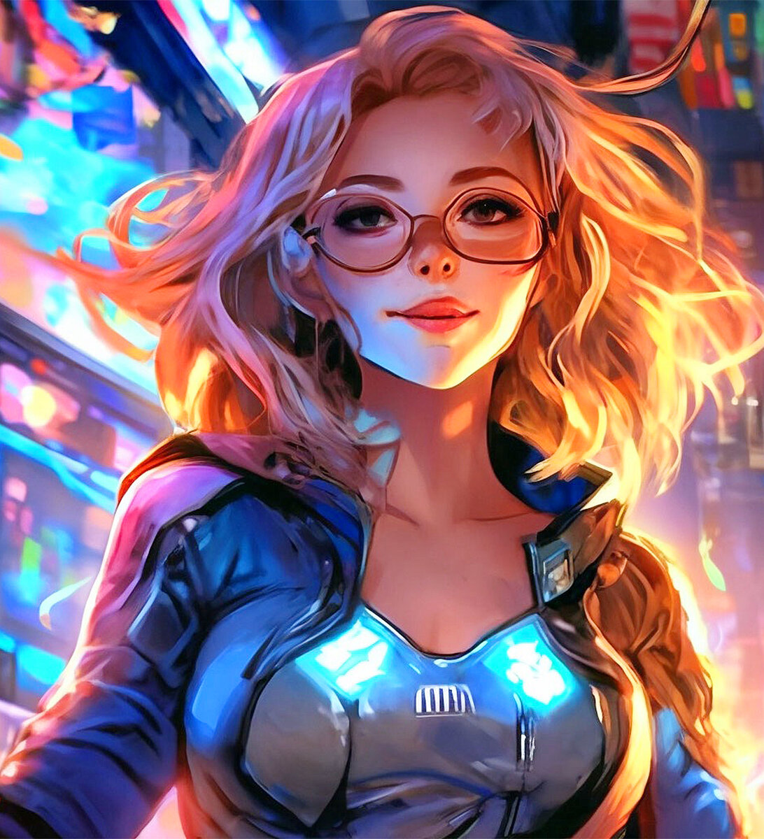 "Красивая девушка с хорошим чувством юмора" - на такой запрос ИИ выдал мне именно эту картинку!