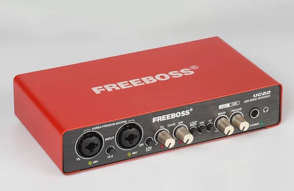  Внешняя звуковая карта  Freeboss UC22 