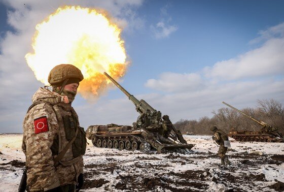    Работа самоходной артиллерийской установки «Малка» ЦВО в зоне СВО