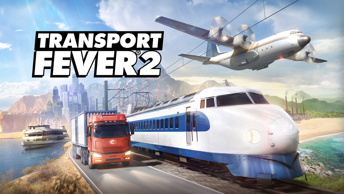 Заставка к игре «Transport Fever 2»