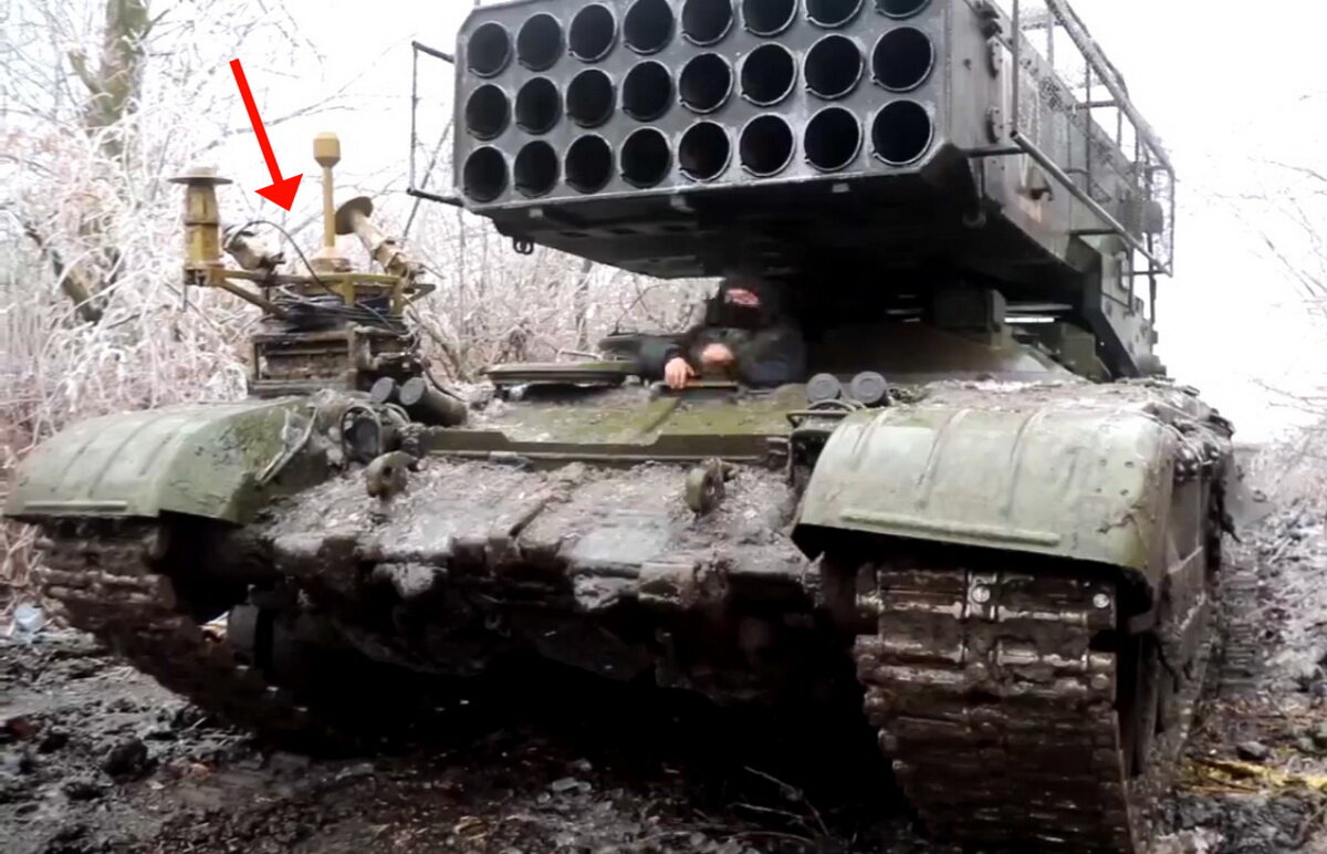 ТОС-1 "Солнцепек" с комплексом РЭБ "Лесочек"