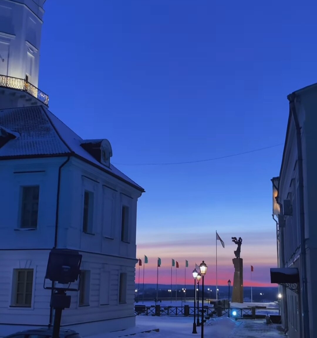 Красивый закат в Могилеве