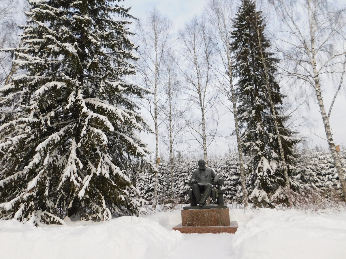 Памятник Островскому в его усадьбе Щелыково. Фото автора.