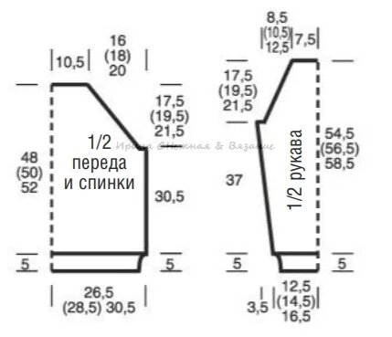 Выкройка вязанного полувера 46 размер. Вязание спицами выкройка кофты 48 размера. 5 лет. Выкройка вязаного спицами детского джемпера на 3 года. Выкройка вязаного женского свитера 48-50 размера.