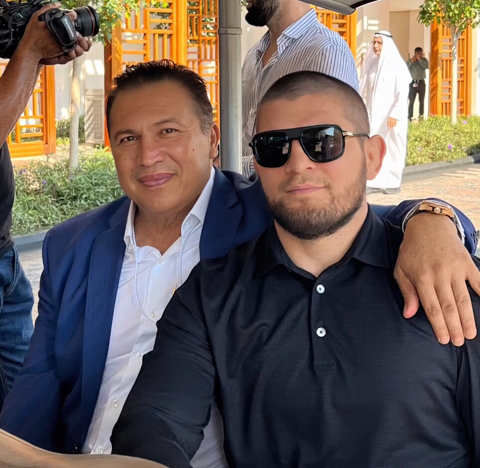 Хавьер Мендес и Хабиб Нурмагомедов 