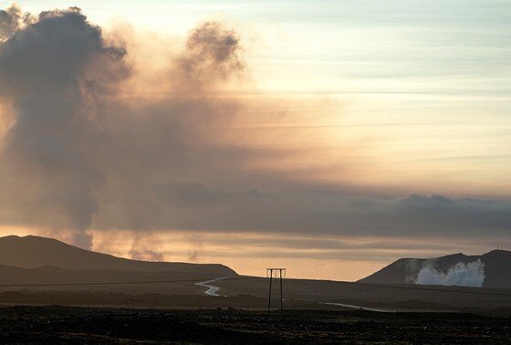    Извержение вулкана Фаградальсфьядль, Исландия