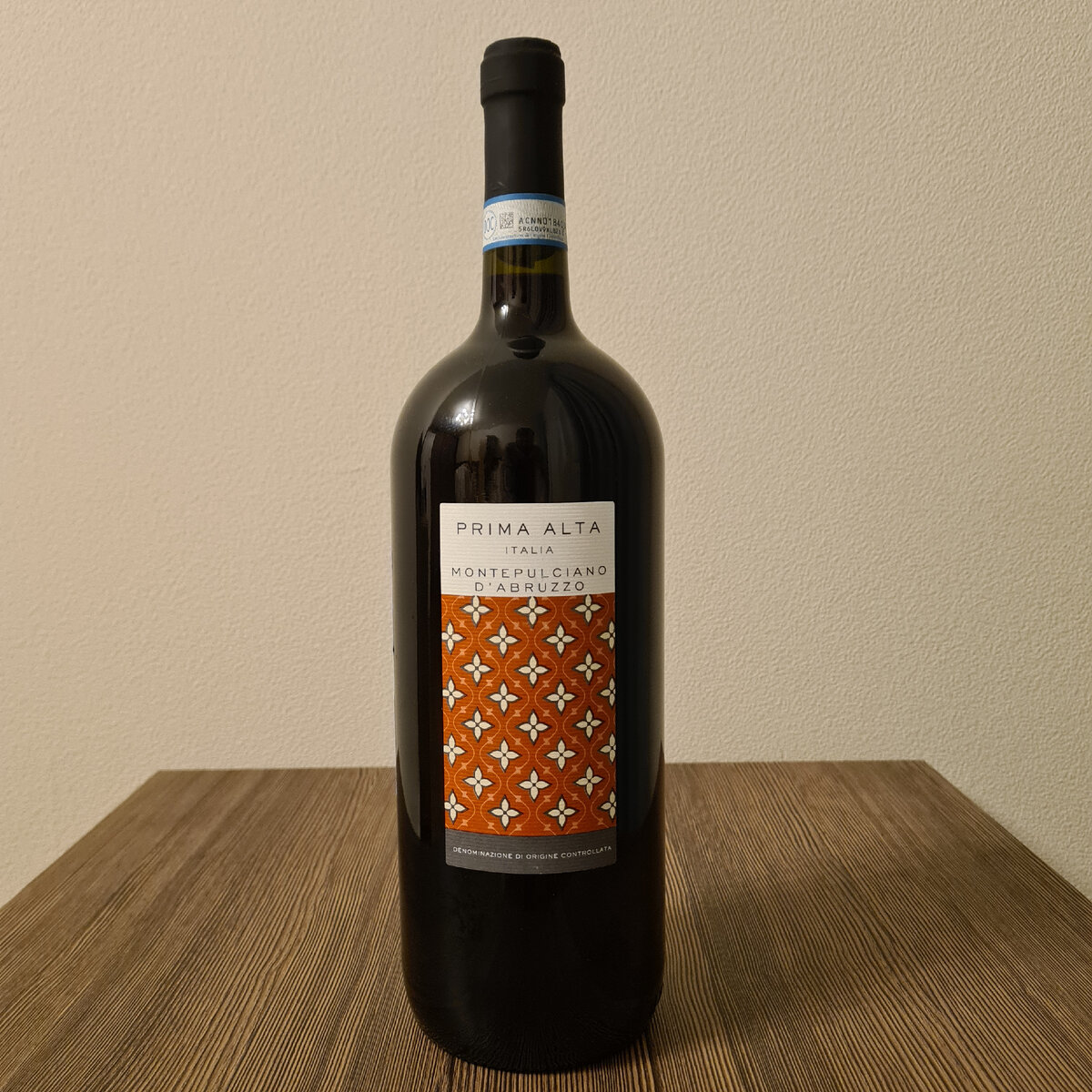 Вино "Prima Alta" из "Монтепульчано д'Абруццо" 2021, сорт Монтепульчано, Италия, регион Абруццо