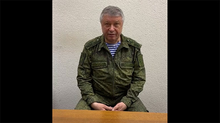 ВИДЕООБРАЩЕНИЕ АЛЕКСЕЕВА К МЯТЕЖНОМУ ОТРЯДУ ЧВК "ВАГНЕР". СКРИНШОТ КАДРА ВИДЕО МИНОБОРОНЫ РОССИИ