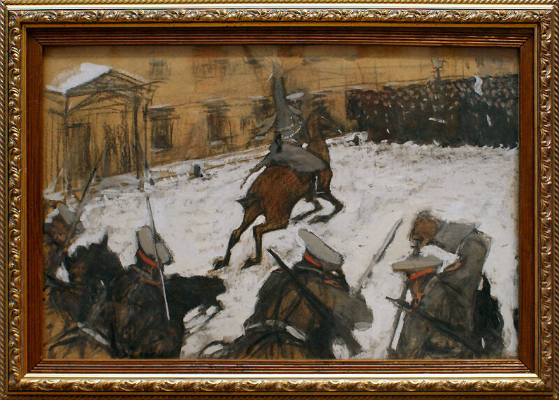 В. Серов. "Солдатушки, бравы ребятушки где же ваша слава?". 1905 г.