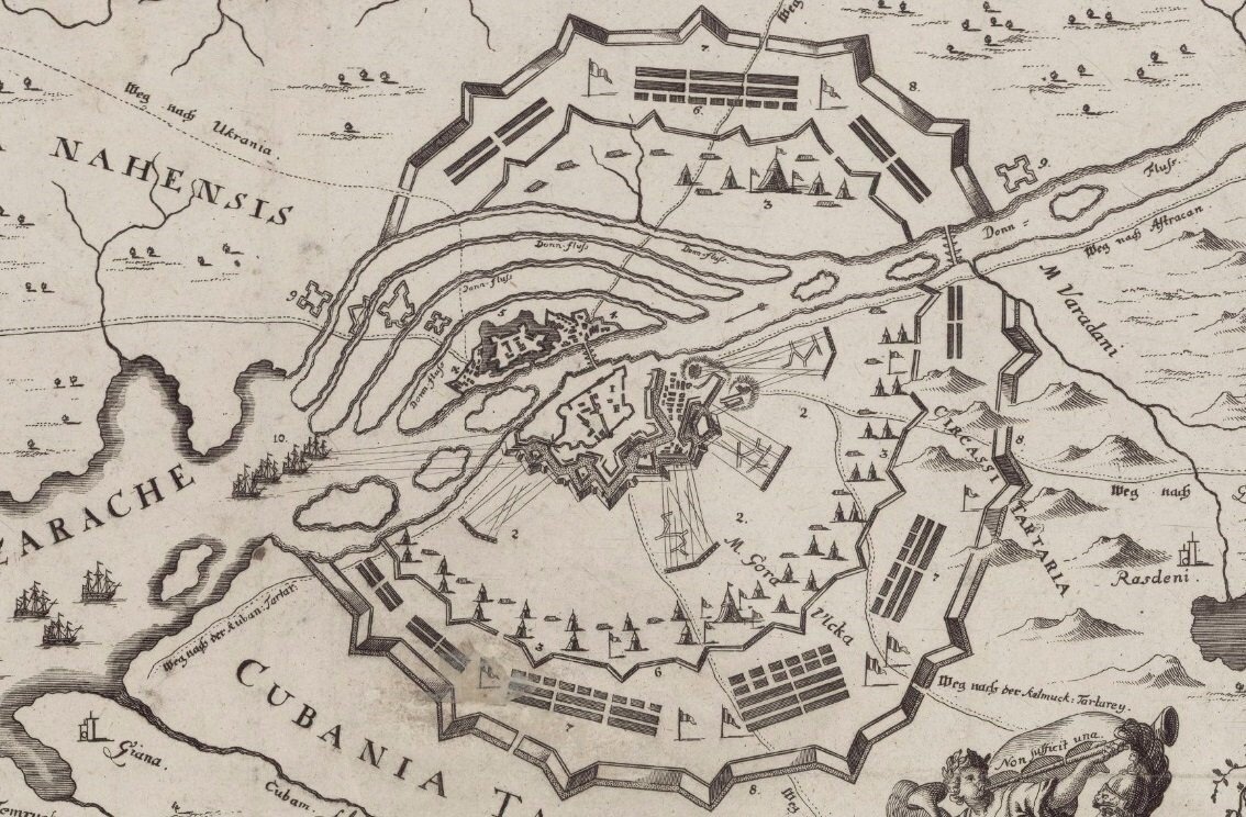 Схема крепости