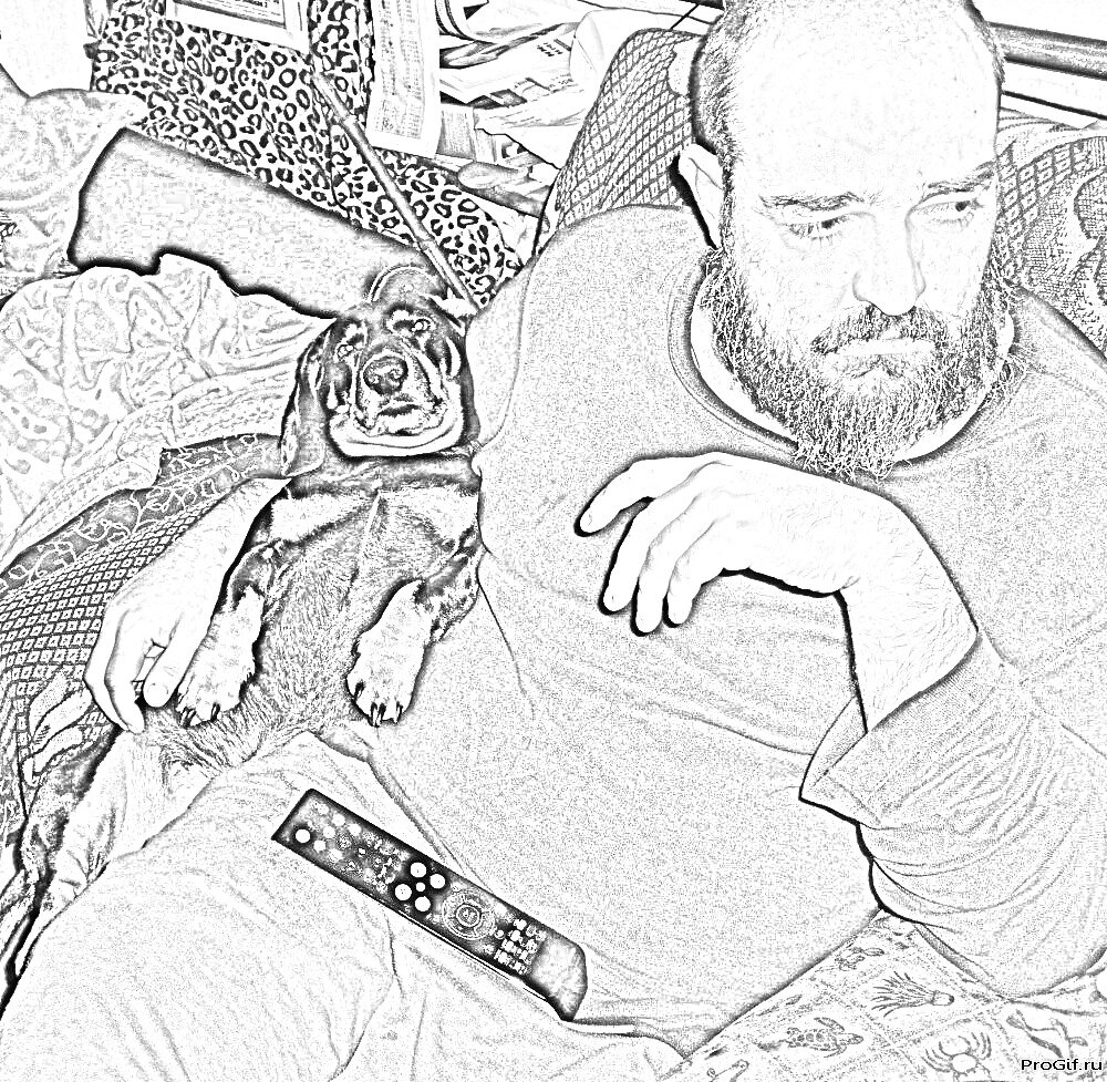 Андрей Бобков со своим питомцем Жорой 2017 г.