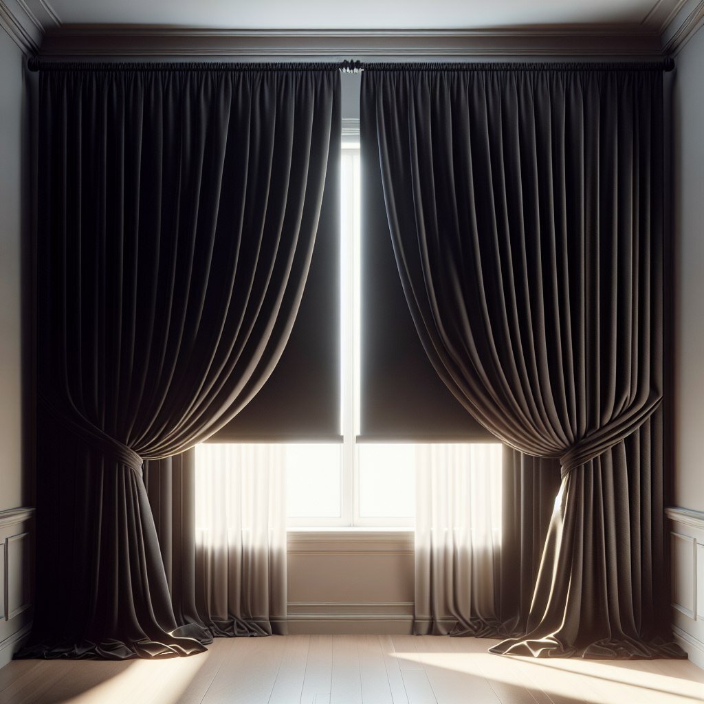 специальные шторы которые не пропускают свет - залог правильного сна и расслабления всех систем. на самом деле наши глаза даже в закрытом состоянии считывают световые сигналы от пространства и мозг не может расслабится полностью, если есть хоть малейшие источники света. 