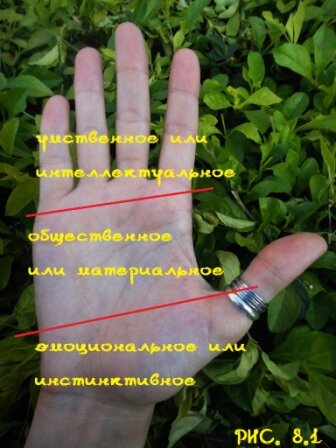 Три мира на руке.