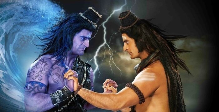 Джаландхар и Шива в сериале "Бог богов Махадев". Фото: sairam.ru