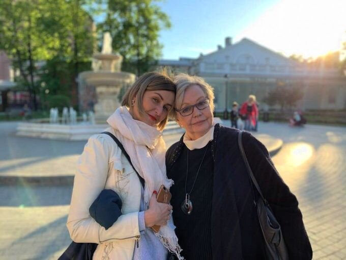Марина Шиманская с дочерью Ольгой