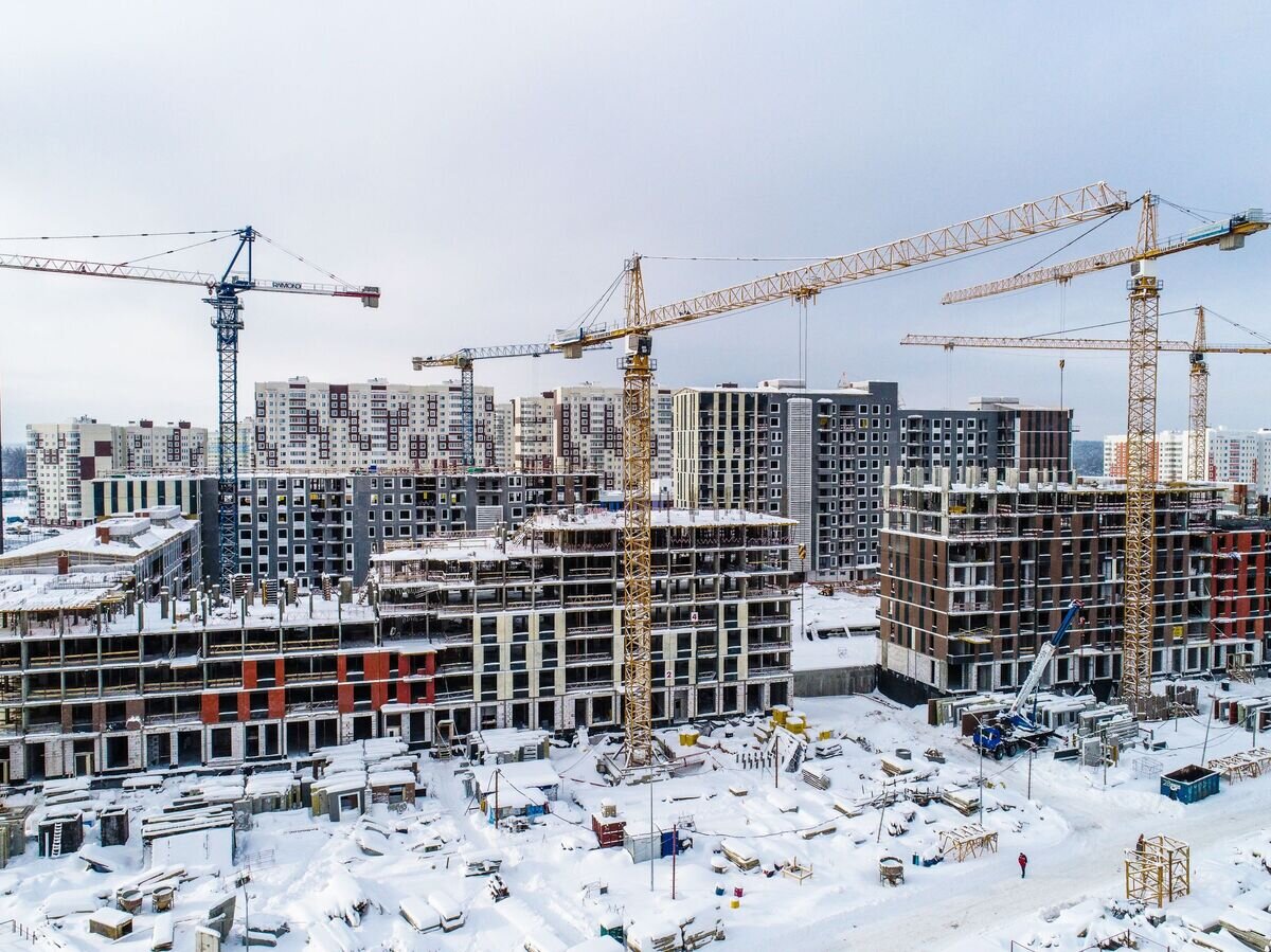    Строящиеся дома на территории Новой Москвы© РИА Новости / Алексей Куденко