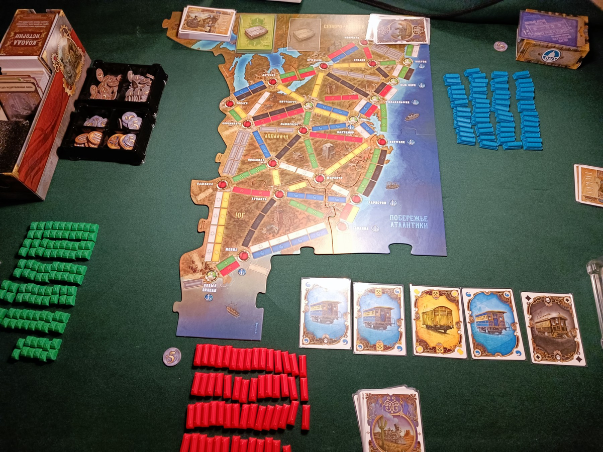 Ticket to ride легенды Запада. Начало прохождение кампании. | Немного о  настолках | Дзен