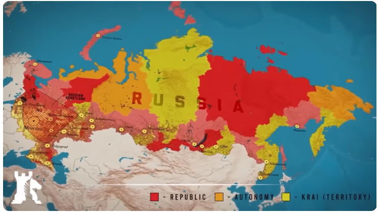 Экономическое/демографическое ядро и региональная структура России / https://www.youtube.com/watch?v=BDlPUvqPKAg