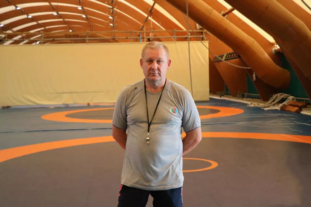 Главный тренер сборной Азербайджана по греко-римской борьбе Александр Тараканов © Photo : Azerbaijan Wrestling Federation