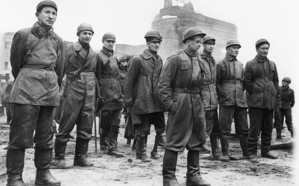 Советские инженеры по версии нейросети Кандински. 