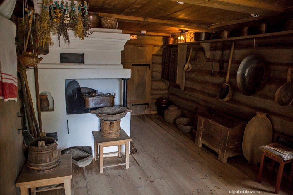 Кухня в Михайловском, где готовили еду для Пушкина /фото Подвысоцкого Игоря/