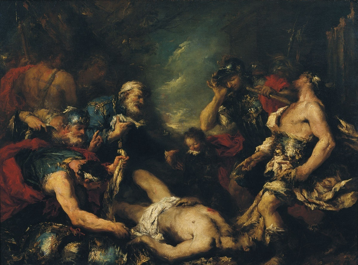 Джанантонио Гварди. Александр Македонский у тела персидского царя Дария. 1745-1750 гг.