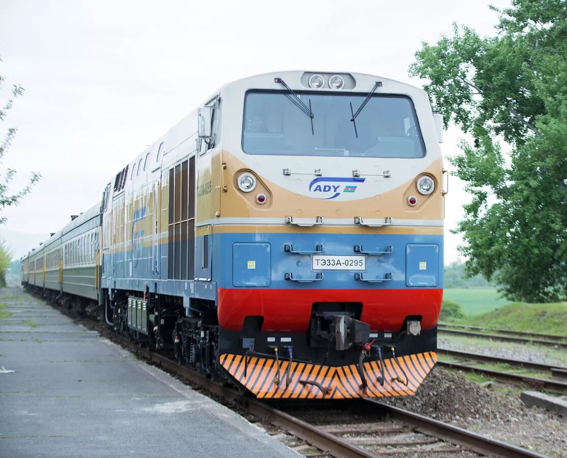 Поезд "Азербайджанских железных дорог" © Photo : Azerbaijan Railways CJSC