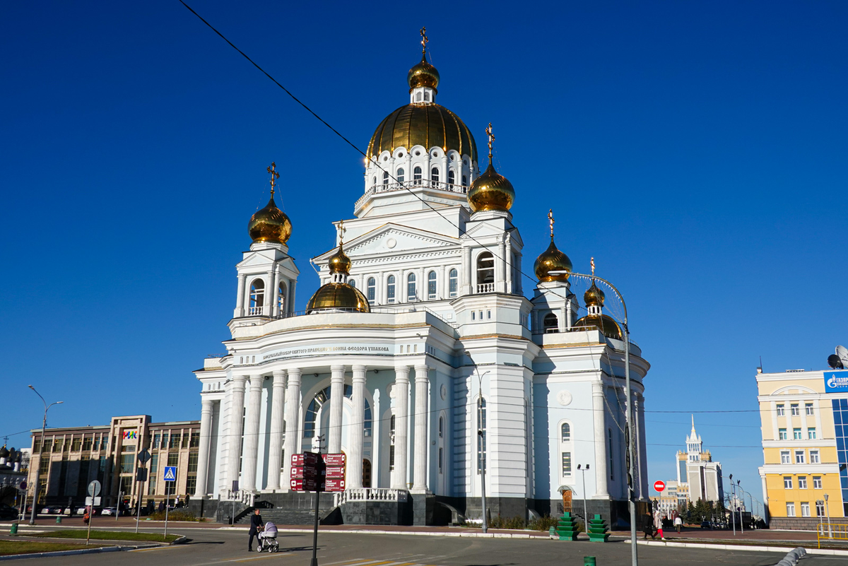 Мордовия. Саранск. Фото 04.11.2023. Собор Феодора Ушакова