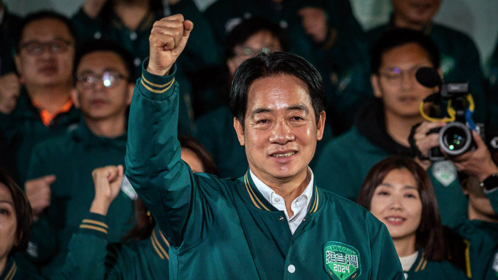 НОВЫЙ ПРЕЗИДЕНТ ТАЙВАНЯ ЛАЙ ЦИНДЭ - АБСОЛЮТНО ПРОАМЕРИКАНСКИЙ ПОЛИТИК.  ФОТО: ALEX CHAN TSZ YUK/KEYSTONE PRESS AGENCY/GLOBAL LOOK PRESS