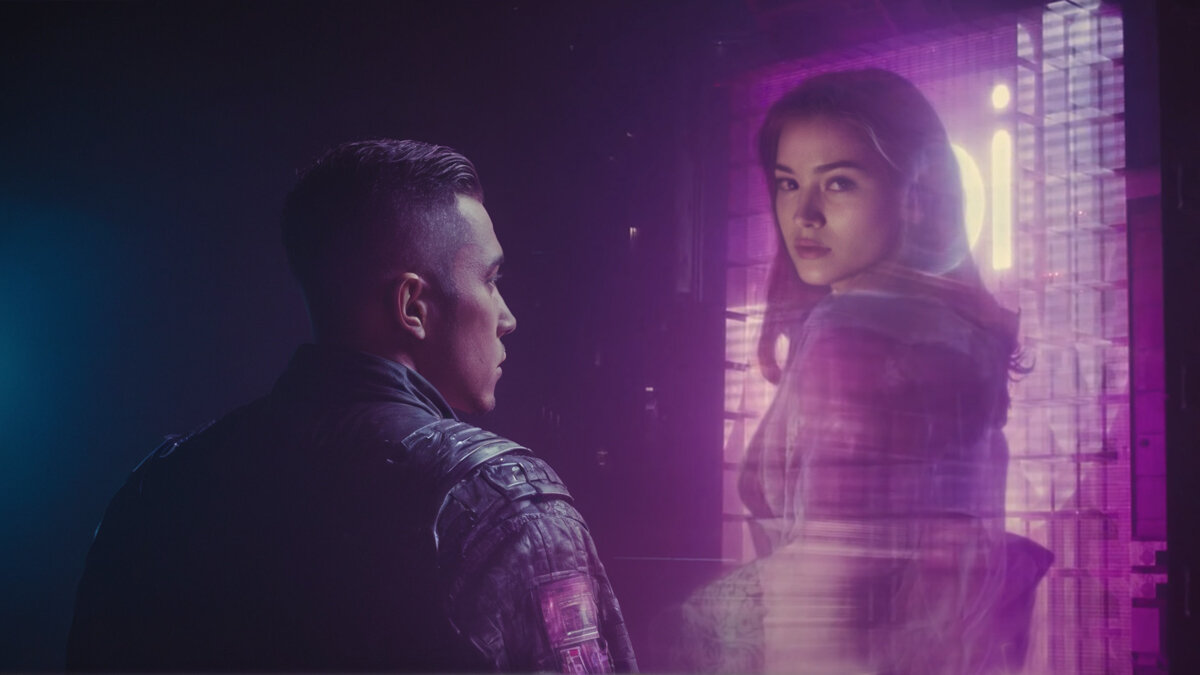 Иллюстрация «Соприкосновение», изображение сгенерированное с помощью графической нейросети Fooocus