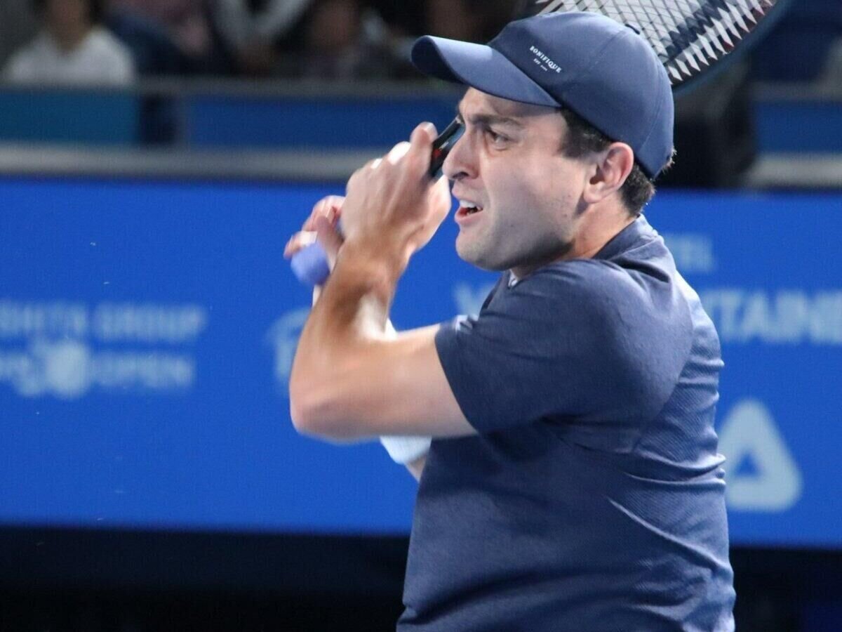    Российский теннисист Аслан Карацев© Фото : Пресс-служба Japan Open