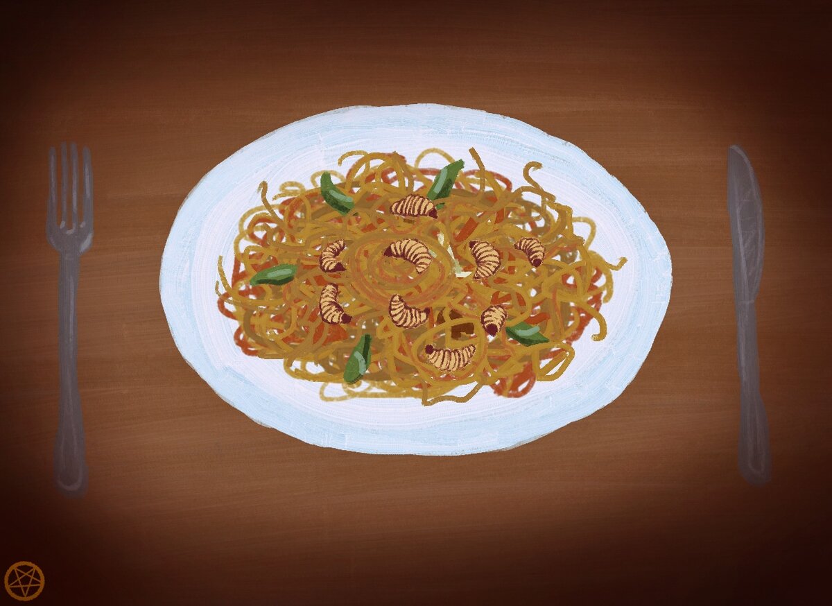 Экзотический вкус: Маринетт Мортем и ее шедевр с личинками