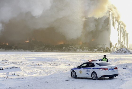    Пожар на складе Wildberries в Санкт-Петербурге
