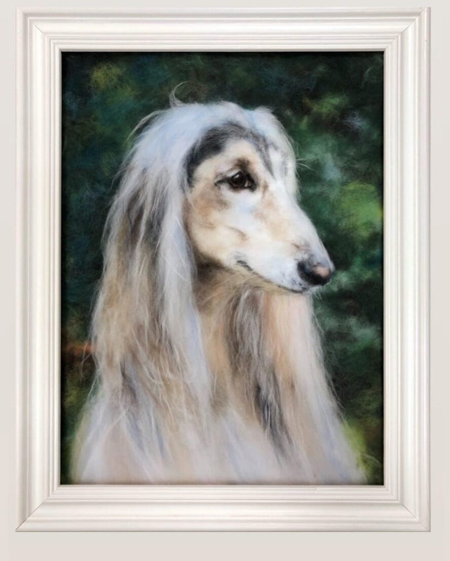 Моя первая картина шерстью