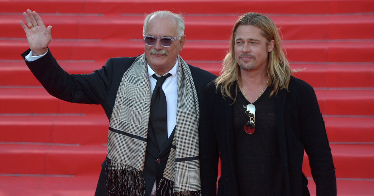 Никита Михалков и Брэд Питт, Григорий Сысоев / РИА Новости