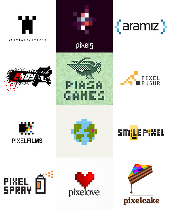 Название пикселей. Логотип в стиле пиксель арт. Пиксельный стиль в дизайне. Пиксельный игровой стиль в ЛОГОТИПАХ. Идеи логотипа в пикселях.