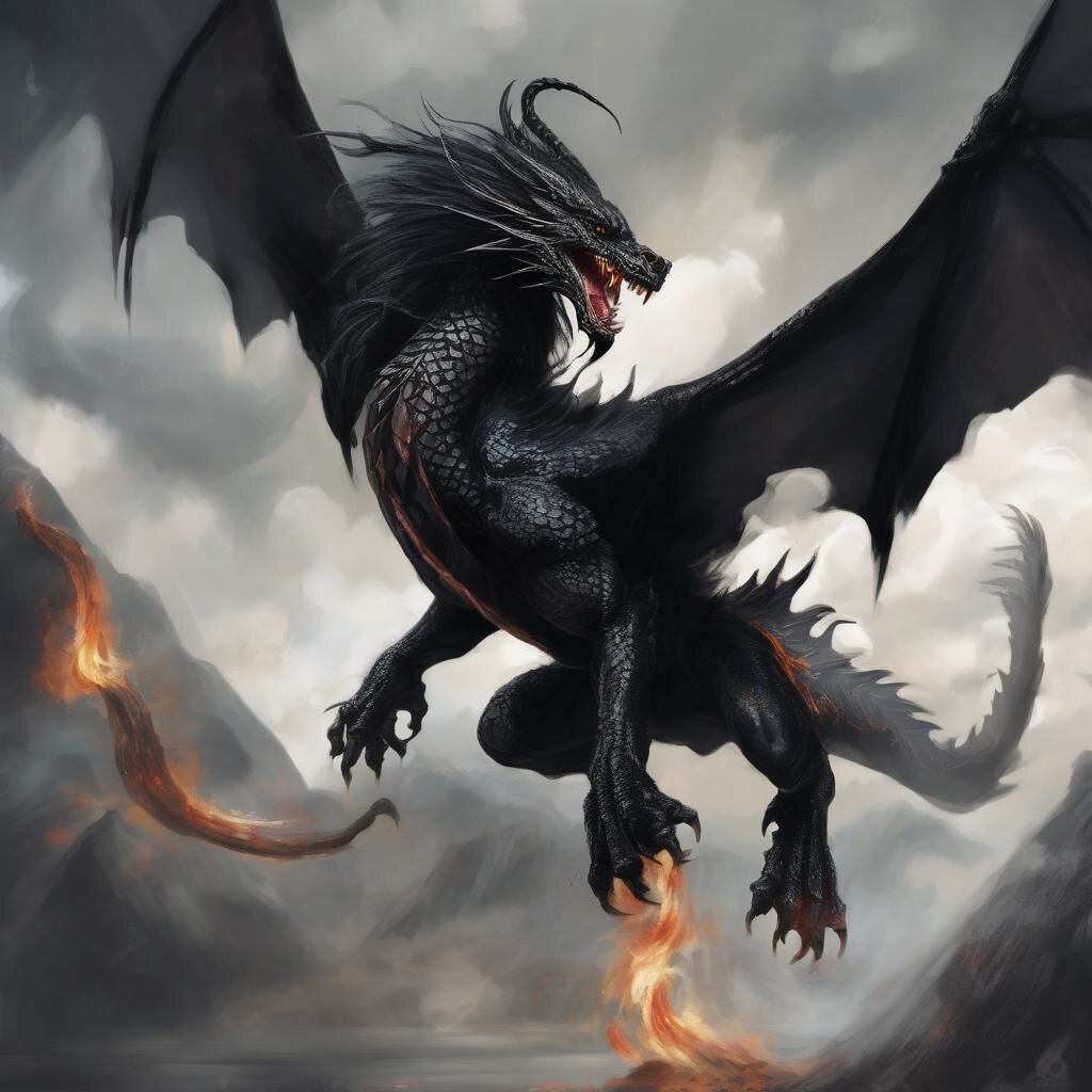 Вторая ипостась Змея Горыныча: Чёрный Дракон