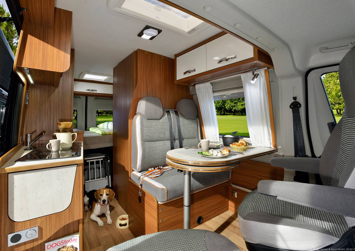 Hymer автодом в лесу
