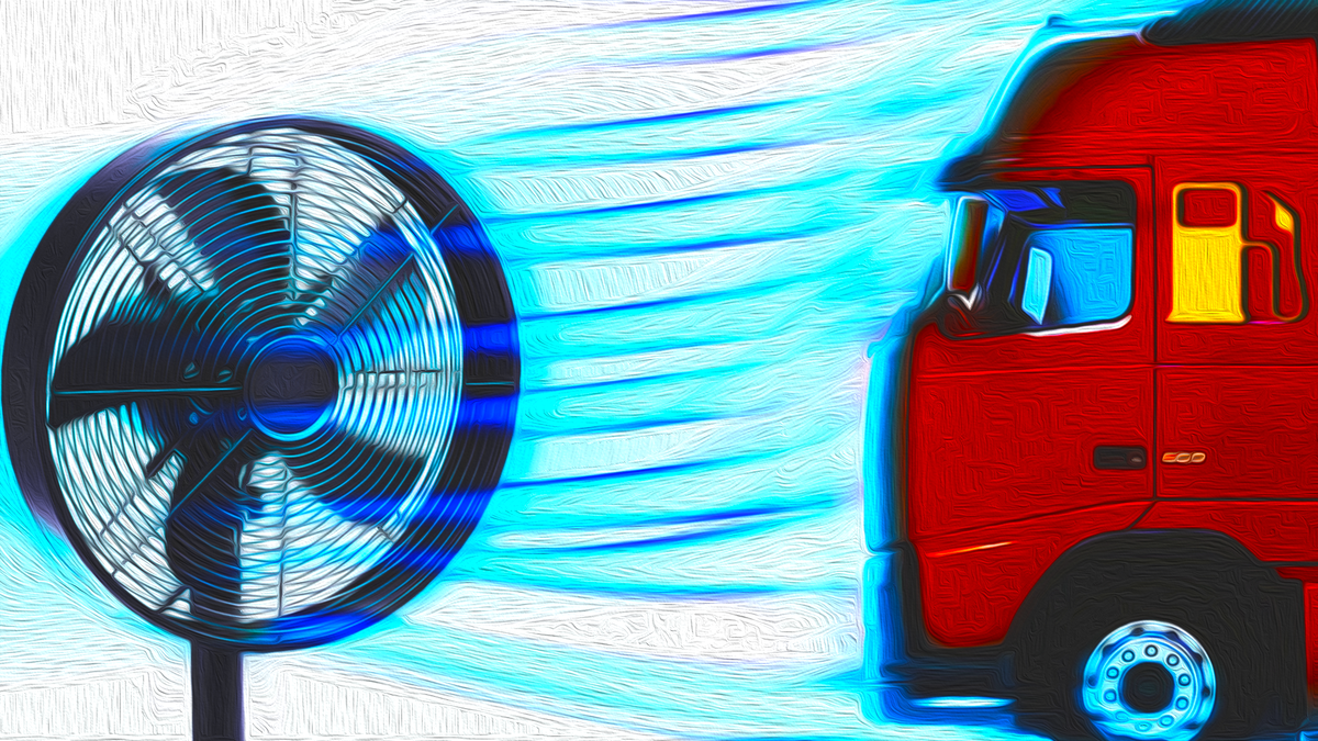 Экономь топливо в воздушном кармане