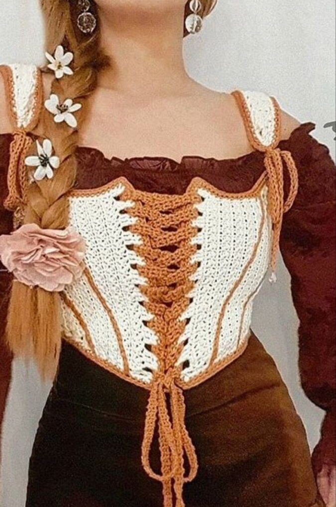 Корсет крючком😳Зимой самое-то😂